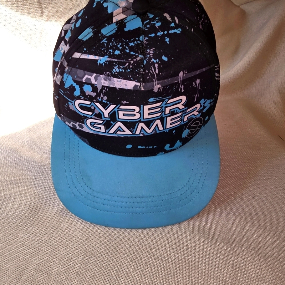 ESX360 Cyber Gamer Blue and Black Cap Youth One Size Hat Snapback
